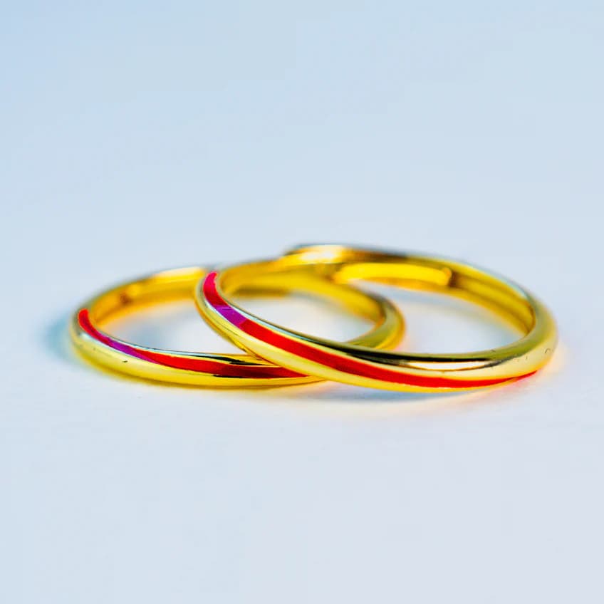 Anello "Filo Rosso Del Destino"