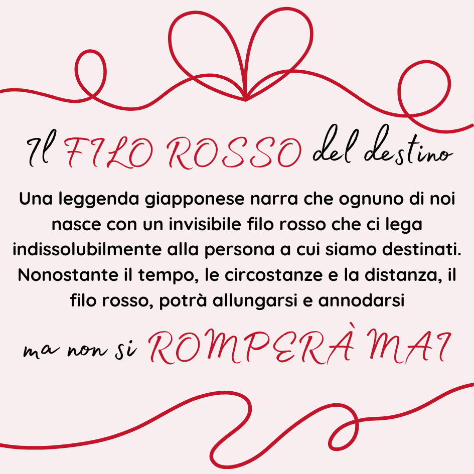Braccialetto filo rosso del destino Speciale Festa della mamma